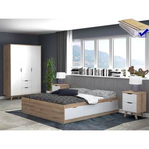 Schlafzimmer Vanadis 21K-1 (8-teilig) Weiß - Holzwerkstoff