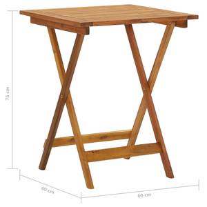 Garten-Essgruppe (3-teilig) 3009142 Braun - Massivholz - Holzart/Dekor - 60 x 75 x 60 cm