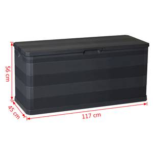 Aufbewahrungsbox Schwarz - Kunststoff - 117 x 56 x 117 cm