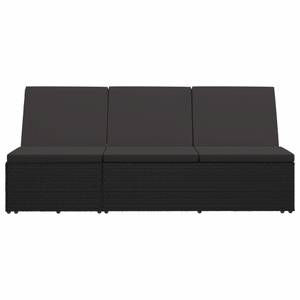 Chaise longue Noir