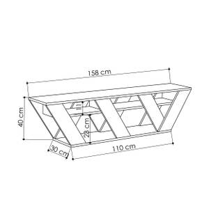 TV - Unit RALLA -  Anthrazit Grau Anthrazit