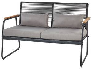 Lounge Set POMONTE 4-tlg Schwarz - Grau