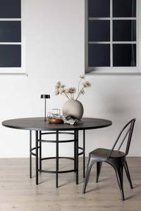 Table ronde en MDF Copenhagen 140 cm Noir - 140 x 140 cm