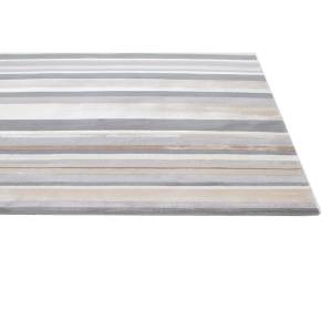 Tapis de salon moderne STRIPES Marron - Textile - 160 x 230 cm