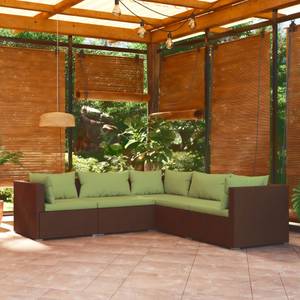 Salon de jardin (lot de 5) 3013632-15 Marron - Vert