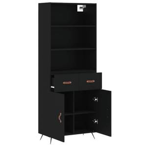 Highboard DE9242 Schwarz - Holzwerkstoff - 34 x 180 x 70 cm