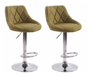 Tabouret de bar Lazio Lot de 2 Vert