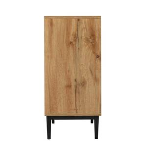 Buffet buffet AstraiosⅡ Noir - Marron - Bois manufacturé - Métal - 160 x 76 x 35 cm