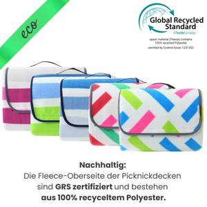 XXL Picknickdecke eco-line 100% recycelt Blau