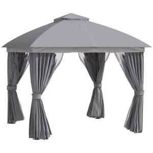 Pavillon 84C-267 Grau - Metall - 295 x 285 x 295 cm