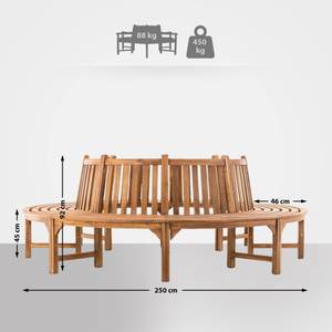 Gartenbank Novum 250 x 92 x 250 cm