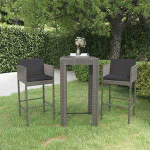 Garten-Bar-Set (3-teilig) 3012234-1 Grau - Anzahl Teile im Set: 3