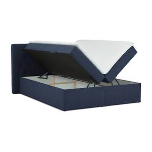 Boxspringbett Allure Pocket und Visco Blau - Breite: 160 cm