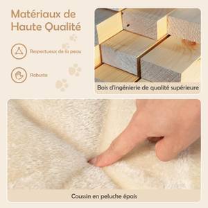 Arbres à chat BH32248 Beige - Bois massif - 40 x 50 x 61 cm