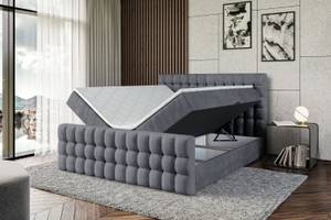 Boxspringbett VIONE-Z Dunkelgrau - Breite: 180 cm - H3