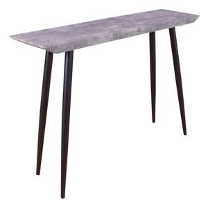 Console Edge Noir - En partie en bois massif - 30 x 80 x 110 cm