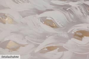 Acrylbild handgemalt Legendary Beige - Massivholz - Textil - 150 x 50 x 4 cm