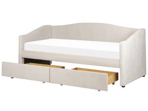 Einzelbett VITTEL Beige - Creme