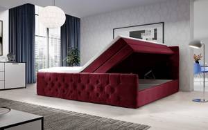 Boxspringbett Velutto Rot - Breite: 200 cm - H3