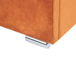 Lit double ROUEN Orange - Largeur : 168 cm