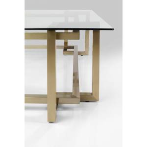 Couchtisch Clara Gold - Glas - 120 x 45 x 120 cm