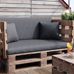 Outdoor Lounge Kissen 2er Set Grau - Anzahl Teile im Set: 2