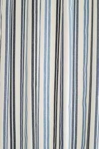 Vorhang baumwolle blau-grau streifen Blau - Textil - 140 x 245 x 1 cm