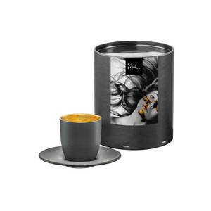 Espresso-Set Cosmo Collect 2-teilig Gold - Grau - Glas - 12 x 7 x 12 cm