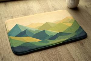 Badteppich Geometrische Berge 75 x 45 x 75 cm