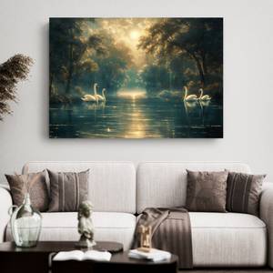 Bild Gemälde Schwan III 120 x 80 cm