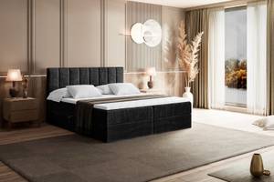 Boxspringbett OTTA Schwarz - Breite: 160 cm - H3