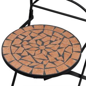 Bistro mosaïque (lot de 3) 299764-3 Marron - Céramique - Métal - 60 x 76 x 60 cm