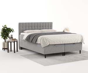 Boxspringbett Milo Grau - Breite: 200 cm