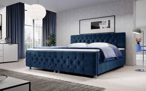 Boxspringbett Voler Blau - Breite: 160 cm - H3