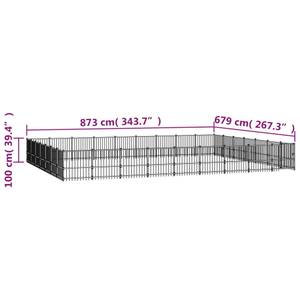 Hundezwinger 3016251-2 679 x 873 cm