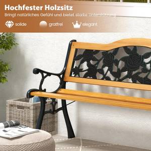 Gartenbank ZB33445DE Braun - Holzwerkstoff - 52 x 76 x 126 cm