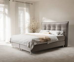 Boxspringbett Minori Taupe - Breite: 180 cm