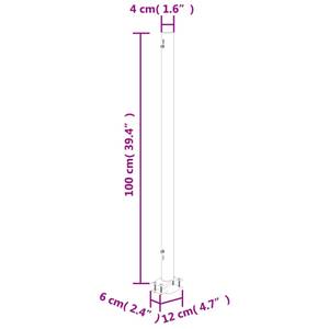 Auvent latéral Marron foncé - Hauteur : 160 cm