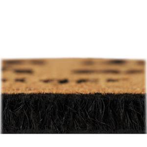 Paillasson fibre de coco KOMM WIEDER Noir - Marron - Fibres naturelles - Matière plastique - 60 x 2 x 40 cm