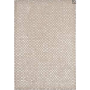 Tapis de salon moderne tissé main KASO Beige - 120 x 170 cm