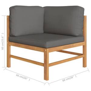 Ecksofa (2er Set) 3006492-4 Dunkelgrau