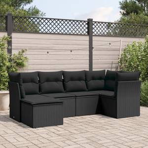 Gartensitzgruppe K240(6-tlg) Schwarz - Massivholz - 69 x 62 x 55 cm