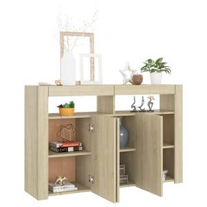 Sideboard 3009229 Braun - Sonoma Eiche Trüffel Dekor - 115 x 30 cm