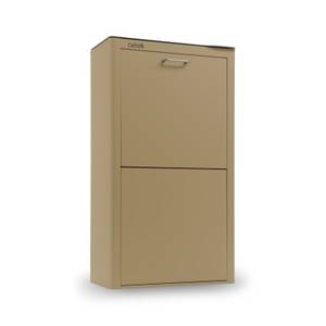 Poubelle cuisine CUBEK, 4 compartiments Beige