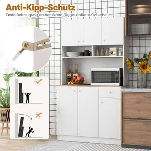 Küchenschrank VH32067PQ-IT+DE Weiß - Holzwerkstoff - 40 x 181 x 100 cm