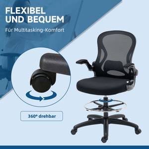 Bürostuhl 921-628V80BK Schwarz - Textil - 65 x 122 x 59 cm