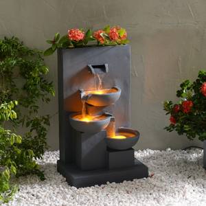 Fontaine de jardin RJ-23064G-EU Gris - Polyrotin - 32 x 74 x 44 cm