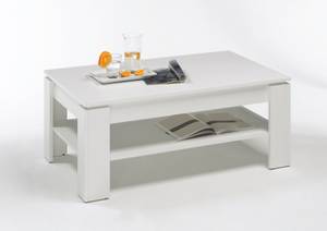 Table basse SAULER Blanc - Bois manufacturé - 110 x 47 x 65 cm