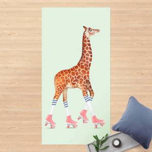 Giraffe mit Rollschuhen 70 x 140 cm