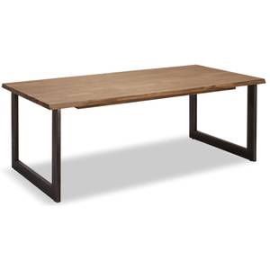 Table Mallorca Marron 100x200 cm Marron - Bois massif - Bois/Imitation - 200 x 75 x 100 cm